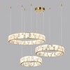 Миниатюра фото подвесной светодиодный светильник odeon light crossa 5072/80l золотой | 220svet.ru