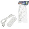 Миниатюра фото удлинитель uniel ultra 3гн х 1,5м б/з s-cu3-1,5 white ul-00009979 | 220svet.ru