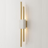 Миниатюра фото бра crystal lux carta ap6w led white/brass | 220svet.ru