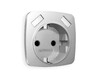 Миниатюра фото лицевая панель для розетки с заземлением со шторками 2usb a+a ambrella volt quant omega op4090 | 220svet.ru