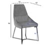 Миниатюра фото стул велюр garda decor 30c-1185 gre | 220svet.ru