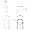 Миниатюра фото заглушка deko-light end cap r-au-02-08 set 2 pcs 979601 | 220svet.ru