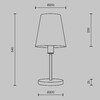 Миниатюра фото настольная лампа maytoni lira mod483tl-01bs | 220svet.ru