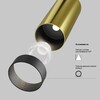 Миниатюра фото спот поворотный  светодиодный maytoni focus led c053cl-l12w2.7k-w-bs | 220svet.ru
