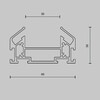 Миниатюра фото профиль для однофазной трековой системы accessories for tracks unity tra001mp-112s | 220svet.ru
