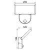 Миниатюра фото настенный светильник deko-light alkes s motion 731139 | 220svet.ru