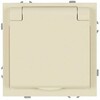 Миниатюра фото розетка эра galaxy 15-2103-02 c заземлением 2p+e schuko со шторками с крышкой 16а-250в ip20 слоновая кость б0070661 | 220svet.ru