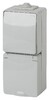 Миниатюра фото блок розетка-выключатель эра ip65 16a 250v 11-7607-03 б0035998 | 220svet.ru