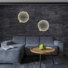 Миниатюра фото бра crystal lux real ap35w led brass | 220svet.ru