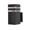 Миниатюра фото уличный настенный светильник arte lamp heather a4413al-1bk | 220svet.ru