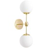 Миниатюра фото бра lumina deco zodiak ldw 6001-2 gd+wt | 220svet.ru
