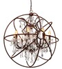 Миниатюра фото подвесная люстра loft it foucaults orb crystal loft1897/8 | 220svet.ru