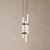Миниатюра фото подвесной светодиодный светильник paralela vertical 6 black axo light | 220svet.ru