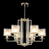 Миниатюра фото подвесная люстра crystal lux nicolas sp-pl6 gold/white | 220svet.ru