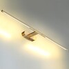 Миниатюра фото подсветка светодиодная для картин и зеркал odeon light hightech 6635/9wl античная бронза | 220svet.ru
