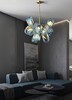 Миниатюра фото потолочная люстра на штанге inodesign mirabelle blue 44.6863 | 220svet.ru