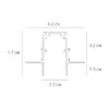 Миниатюра фото шинопровод магнитный встраиваемый arte lamp linea-accessories a472206 | 220svet.ru