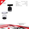 Миниатюра фото трековый светильник reluce technical 53022-9.3-001il gx53 bk | 220svet.ru