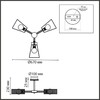 Миниатюра фото потолочная люстра lumion irma 8246/3c белый | 220svet.ru