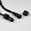 Миниатюра фото гирлянда нить 10м зеленая 220в, 75 led, провод черный каучук, ip65 ltc ll75-1-2g | 220svet.ru
