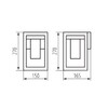 Миниатюра фото садовый настенный светильник kanlux vimo el 27 b 34980 | 220svet.ru