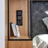 Миниатюра фото выключатель двухклавишный werkel черные матовый w1120008 | 220svet.ru