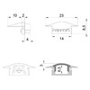 Миниатюра фото заглушка deko-light end cap f-et-01-08 set 2 pcs 978582 | 220svet.ru
