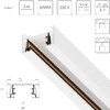 Миниатюра фото шинопровод однофазный 2м lightstar barra 502025-t | 220svet.ru