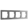 Миниатюра фото рамка из акрила на 4 поста werkel acrylic графит w0042704 | 220svet.ru