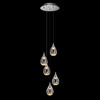 Миниатюра фото подвесной светодиодный светильник delight collection md24001004-5a chrome/clear | 220svet.ru