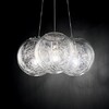 Миниатюра фото подвесная люстра ideal lux mapa sat sp3 nickel | 220svet.ru