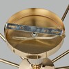 Миниатюра фото потолочная люстра на штанге lumion vivien 6580/7c золотой | 220svet.ru