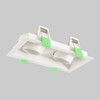 Миниатюра фото встраиваемый светильник crystal lux clt 069c2 wh | 220svet.ru