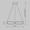 Миниатюра фото подвесной светодиодный светильник maytoni chain mod017pl-l50mg | 220svet.ru