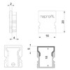 Миниатюра фото заглушка deko-light end cap h-au-02-10 set 2 pcs 979022 | 220svet.ru