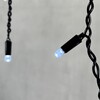 Миниатюра фото гирлянда бахрома с колпачком 3,1 x 0,5 м белая 220в, 120 led, провод черный пвх, ip65 ltc pil120cap-11-2w | 220svet.ru