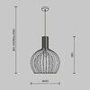 Миниатюра фото подвесной светильник maytoni roots mod194pl-01w1 | 220svet.ru