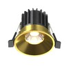 Миниатюра фото встраиваемый точечный светодиодный светильник maytoni round dl058-7w4k-bs | 220svet.ru