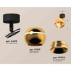 Миниатюра фото комплект накладного светильника ambrella light techno spot xm1105002 pyg/sbk золото желтое полированное/черный песок (a2210,c1105,n7034) | 220svet.ru