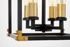 Миниатюра фото подвесная люстра lumina deco waldorf ldp 1140-4 bk+md | 220svet.ru