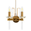 Миниатюра фото бра crystal lux marron ap2 brass | 220svet.ru
