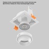 Миниатюра фото встраиваемый светильник crystal lux clt 069c1 wh | 220svet.ru
