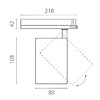 Миниатюра фото трековый трехфазный светильник 30w lightstar alta base a5337triac | 220svet.ru