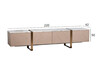 Миниатюра фото тумба под телевизор garda decor 58db-23185 | 220svet.ru