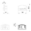 Миниатюра фото заглушка deko-light end cap f-au-01-08 set 2 pcs 978501 | 220svet.ru