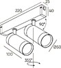 Миниатюра фото трековый светодиодный светильник denkirs smart spot dk8012-bk | 220svet.ru