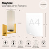 Миниатюра фото бра maytoni fortano mod089wl-01bs | 220svet.ru