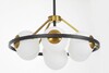 Миниатюра фото подвесная люстра lumina deco donzano ldp 8034-7 bk+wt | 220svet.ru