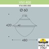 Миниатюра фото уличный фонарь на столб fumagalli vivi v50.000.000.axh27 | 220svet.ru