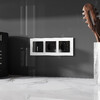 Миниатюра фото розетка с заземлением черный акрил werkel w1171048 | 220svet.ru